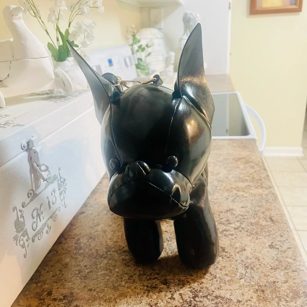 Adorable French bulldog handbag new never used